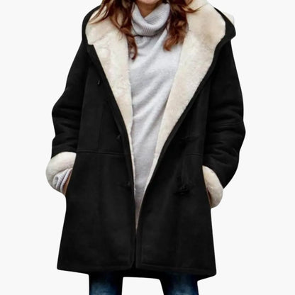 Warm Women's Parka Jacket with Pockets