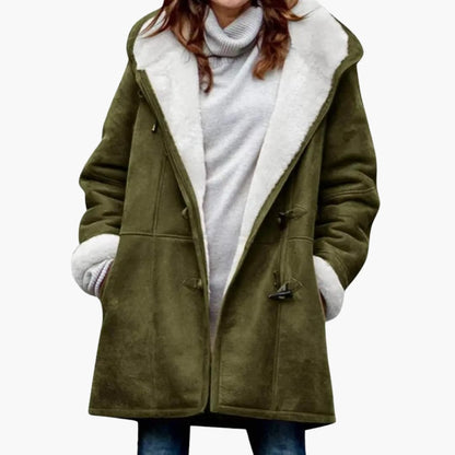 Ladies Warm Button Front Coat