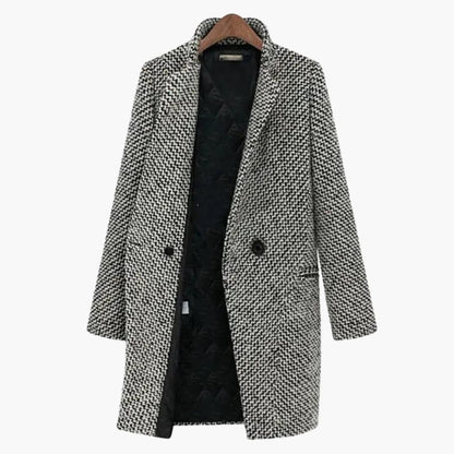 Ladies Classic Double Breasted Coat - Olytrend
