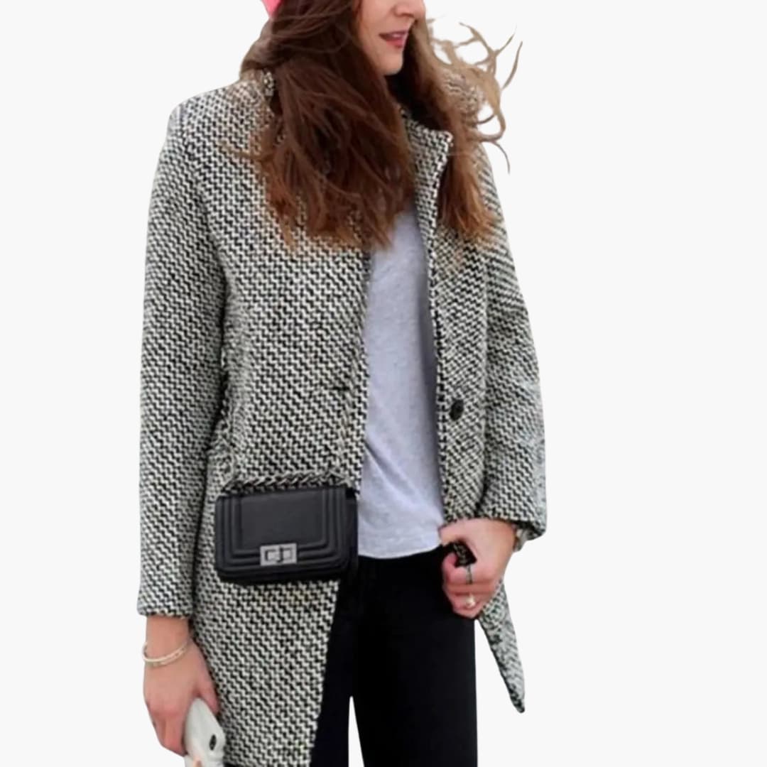 Ladies Classic Double Breasted Coat