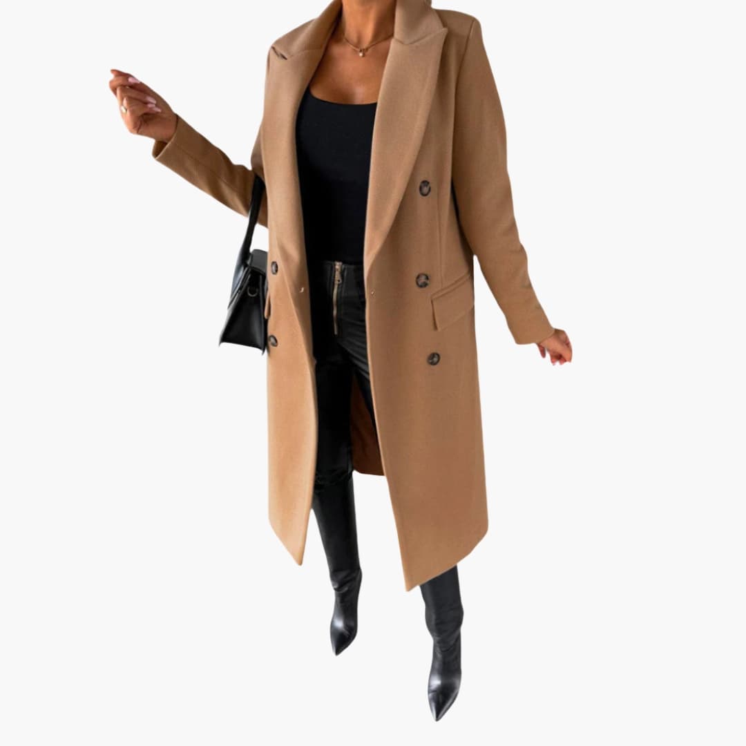 Ladies Classic Double Breasted Trench Coat