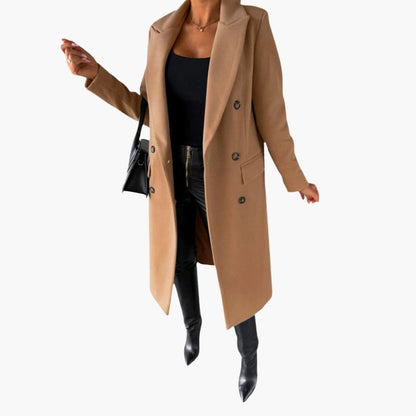 Ladies Classic Double Breasted Trench Coat