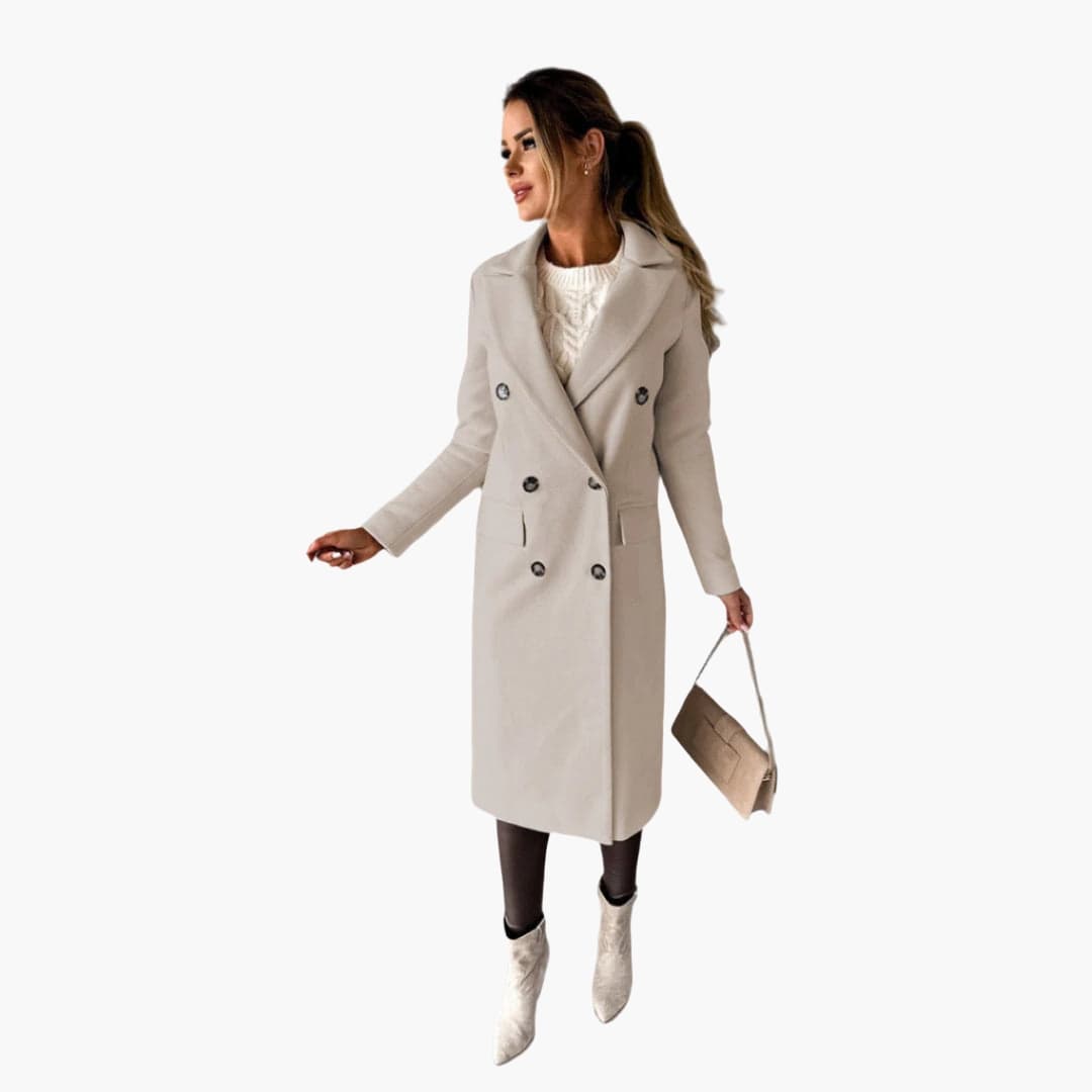 Ladies Classic Double Breasted Trench Coat
