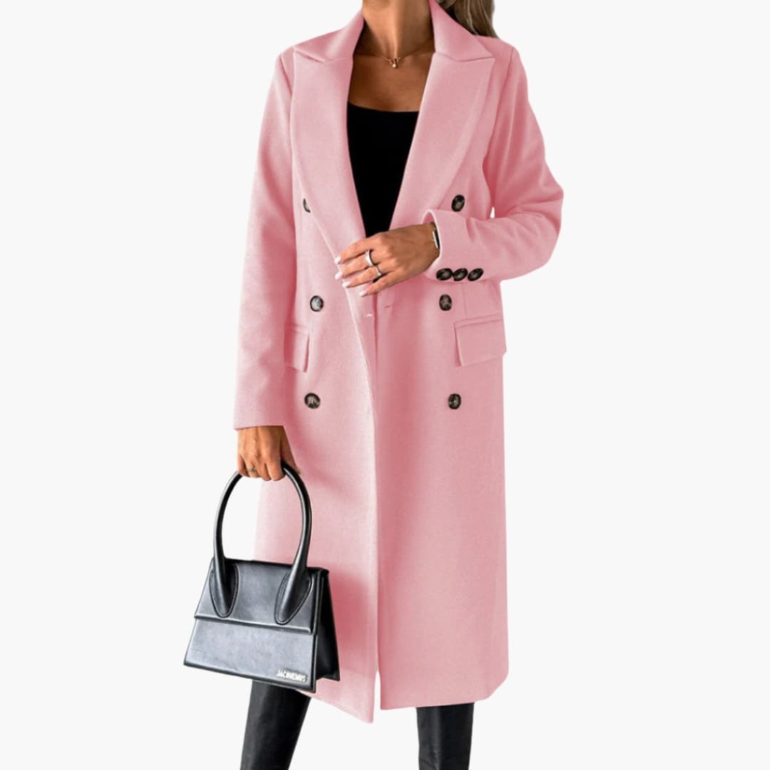 Ladies Classic Double Breasted Trench Coat - Olytrend