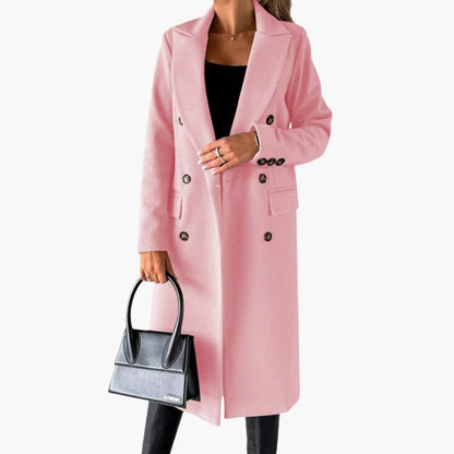 Ladies Classic Double Breasted Trench Coat - Olytrend
