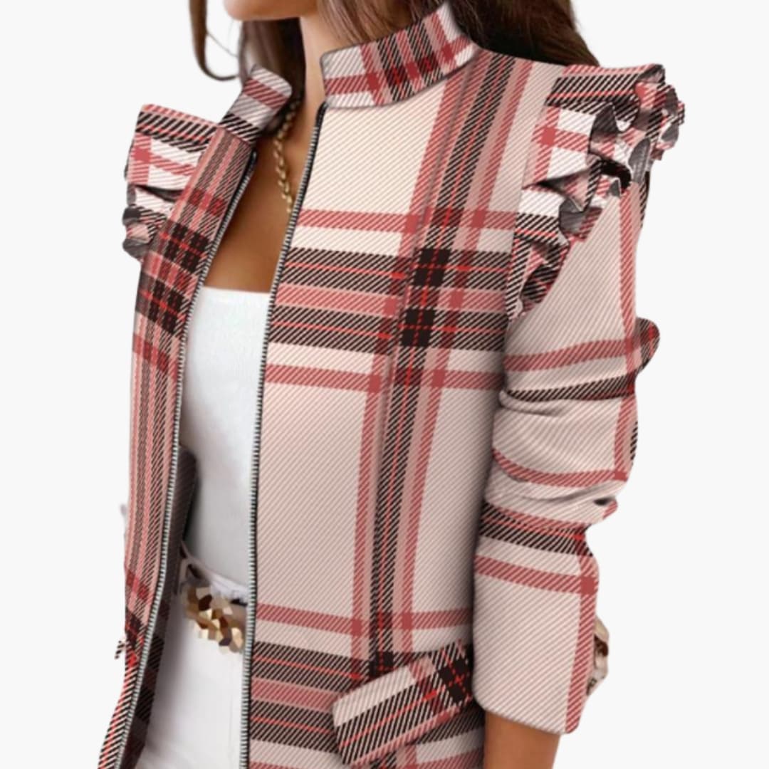 Ladies' Floral Zip Up Jacket