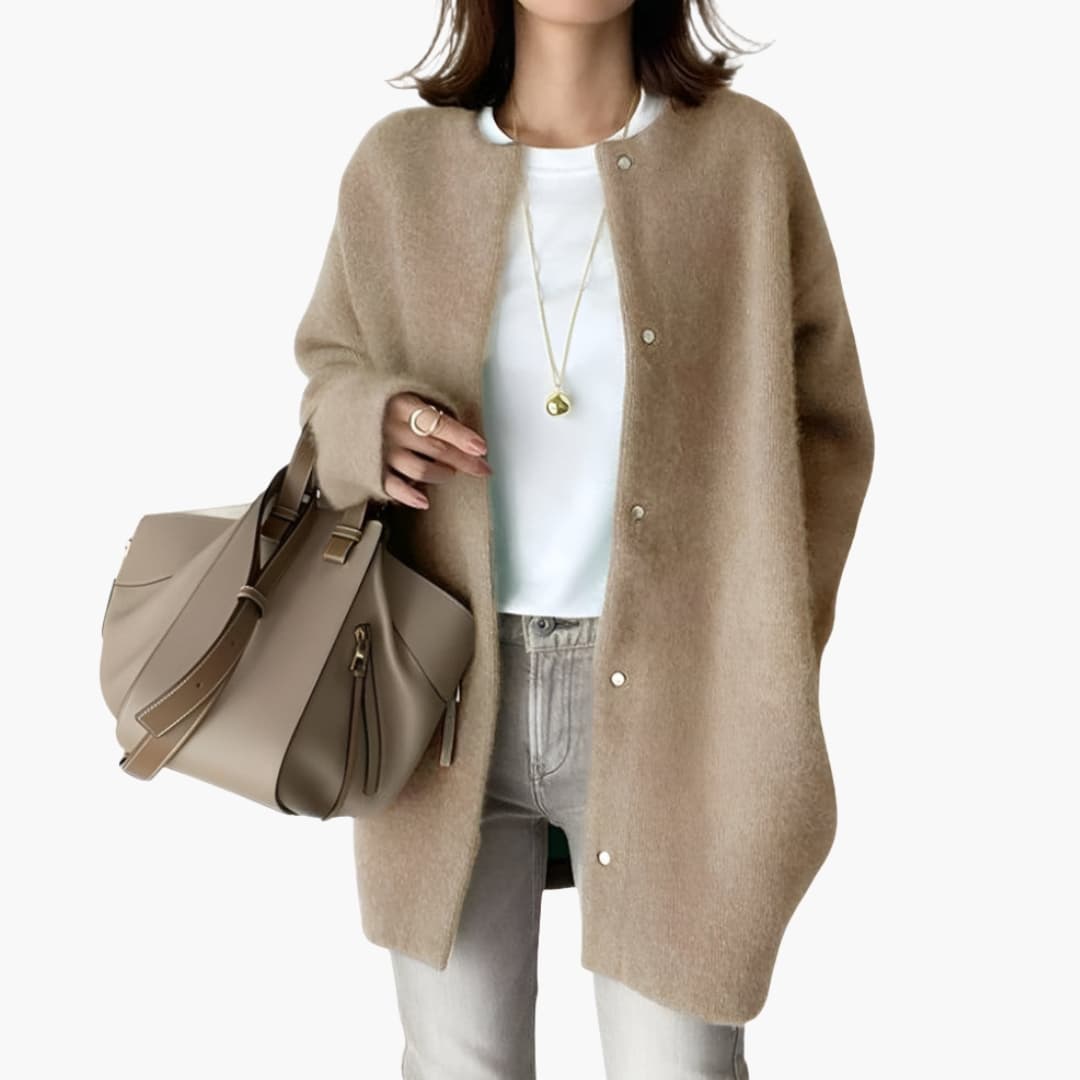 Cozy Women's Long Sleeve Open Cardigan Sweater - Olytrend