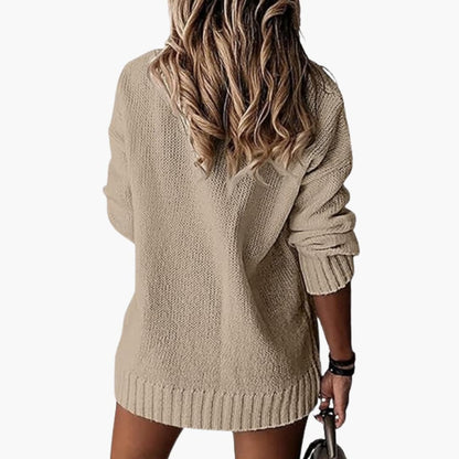 Comfy Women's V Neck Jumper Sweater