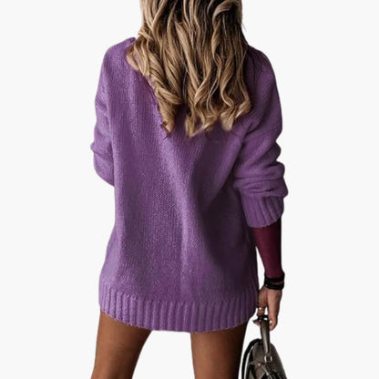 Comfy Women's V Neck Jumper Sweater