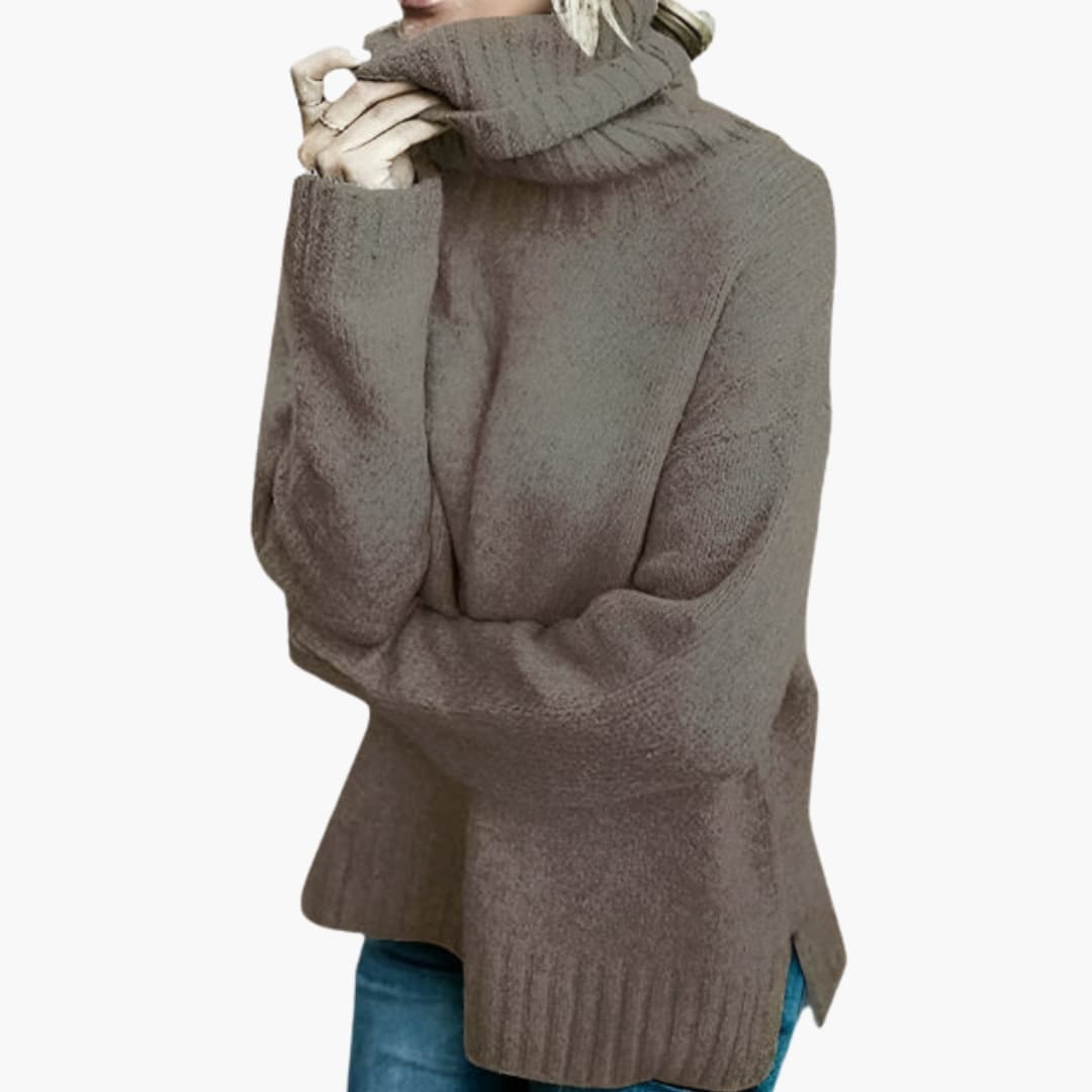 Comfy Women's Large Sweater with Long Sleeves - Olytrend