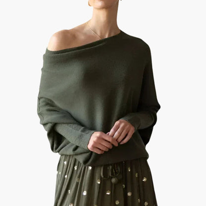 Loose Fit Women's Crew Neck Sweater