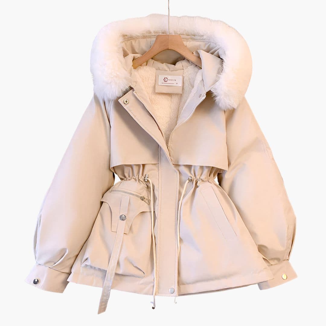 Waterproof Ladies Long Parka with Hood - Olytrend