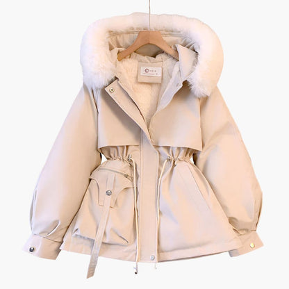 Waterproof Ladies Long Parka with Hood - Olytrend