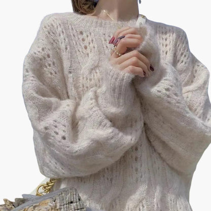 Ladies' Loose Knit Pullover Sweater