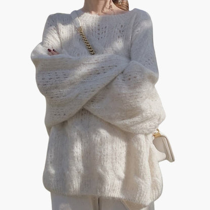 Ladies' Loose Knit Pullover Sweater