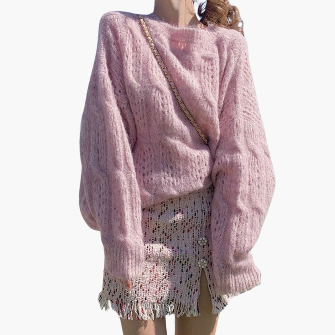 Ladies' Loose Knit Pullover Sweater