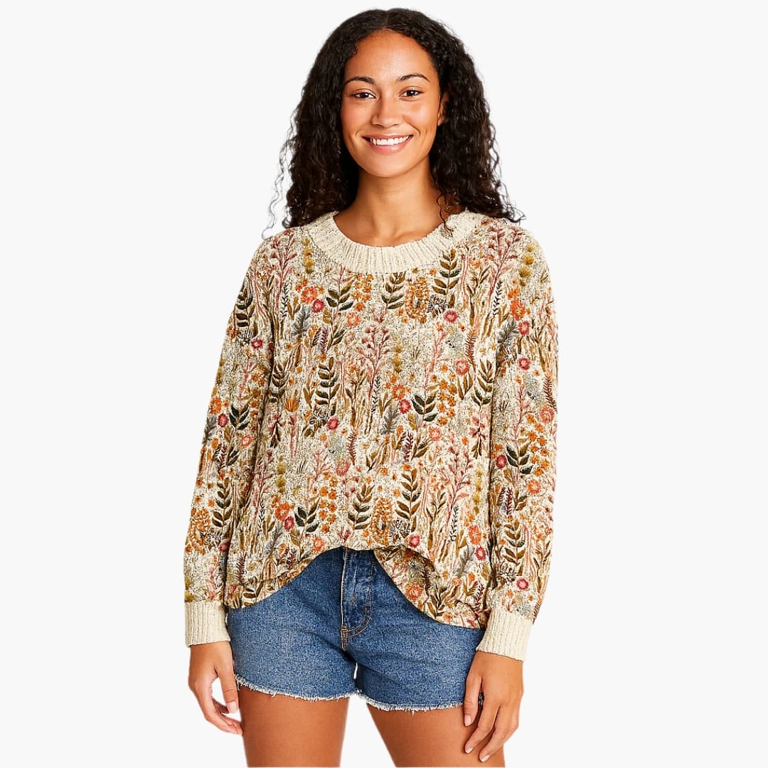 Soft Women's Crew Neck Ribbed Sweater - Olytrend