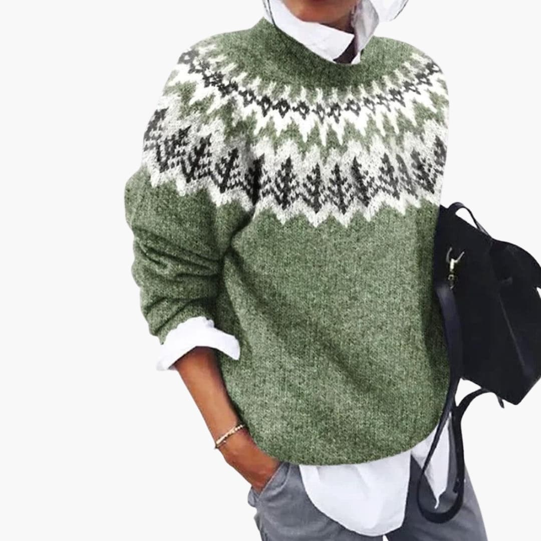 Soft Women's Crew Neck Ribbed Knit Sweater - Olytrend