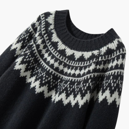 Classic Crew Neck Knit Women's Sweater