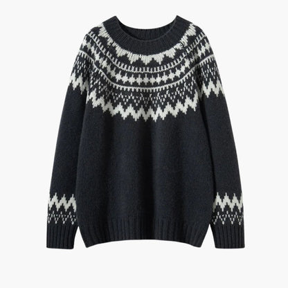 Classic Crew Neck Knit Women's Sweater
