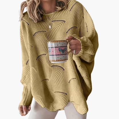 Comfortable Women's Oversized Crew Neck Sweater