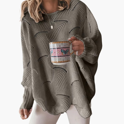 Comfortable Women's Oversized Crew Neck Sweater