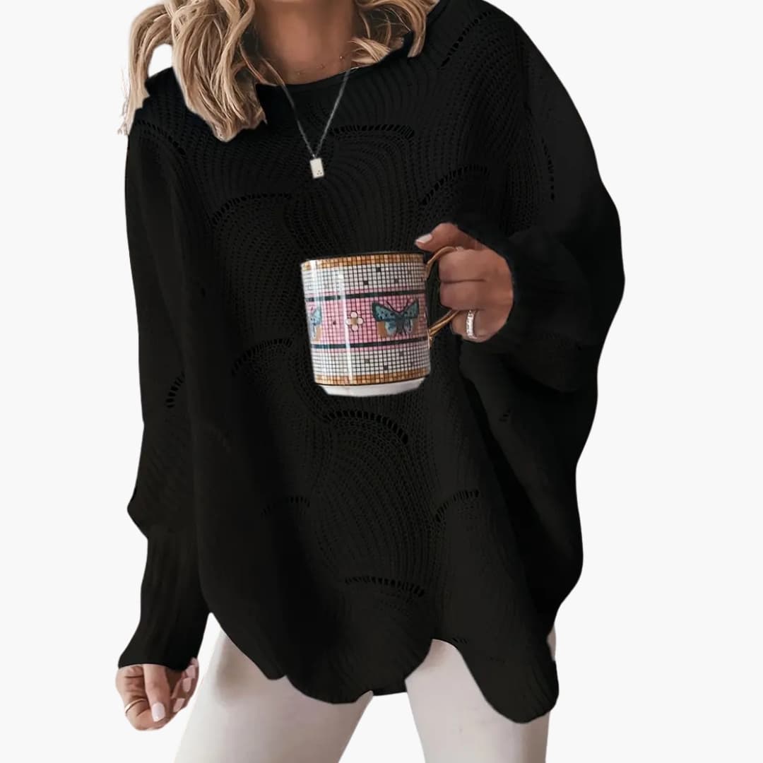 Comfortable Women's Oversized Crew Neck Sweater
