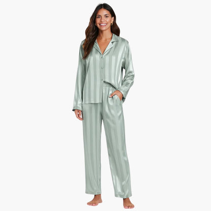 Women's Cozy Sleepwear Set with Top and Bottoms