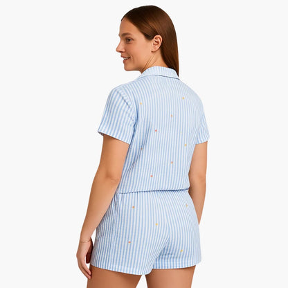 Ladies Comfort Sleepwear Short Sleeve Pajama Set