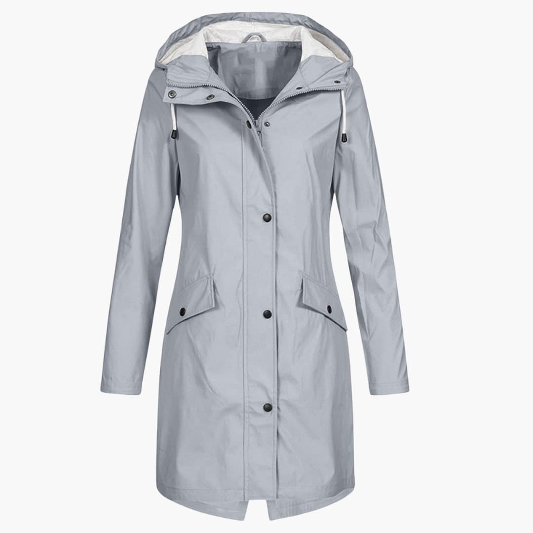 Waterproof Ladies Parka with Hood and Zip