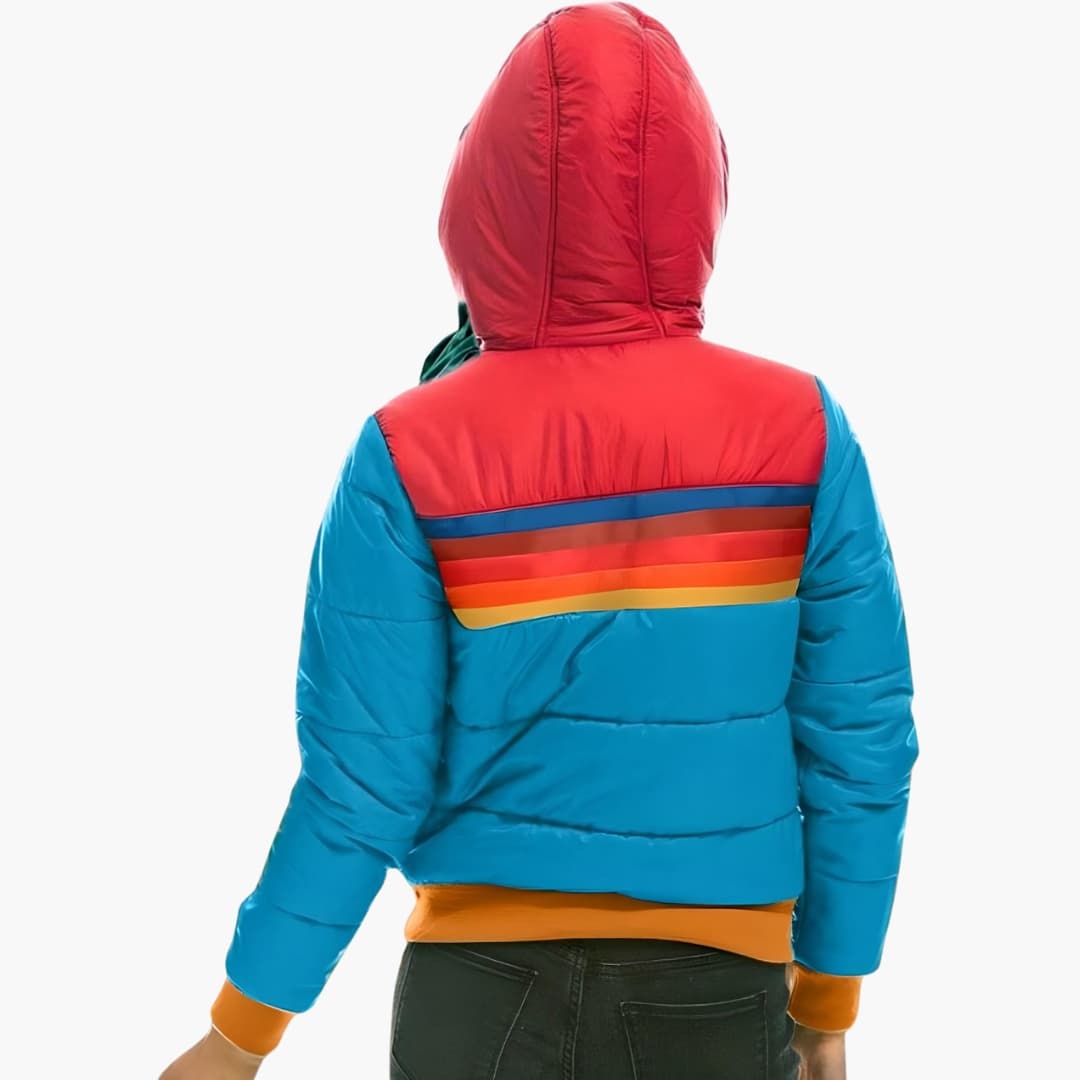 Warm Women's Parka Coat with Hood and Zip