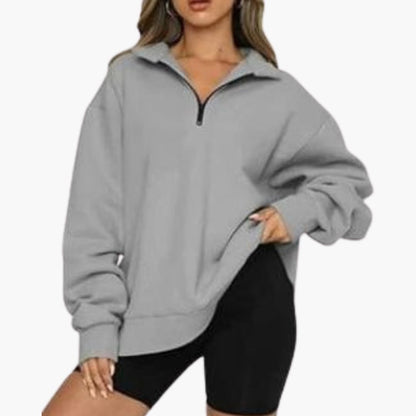 Ladies Soft Half Zip Pullover Sweater