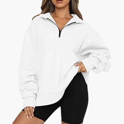 Ladies Soft Half Zip Pullover Sweater