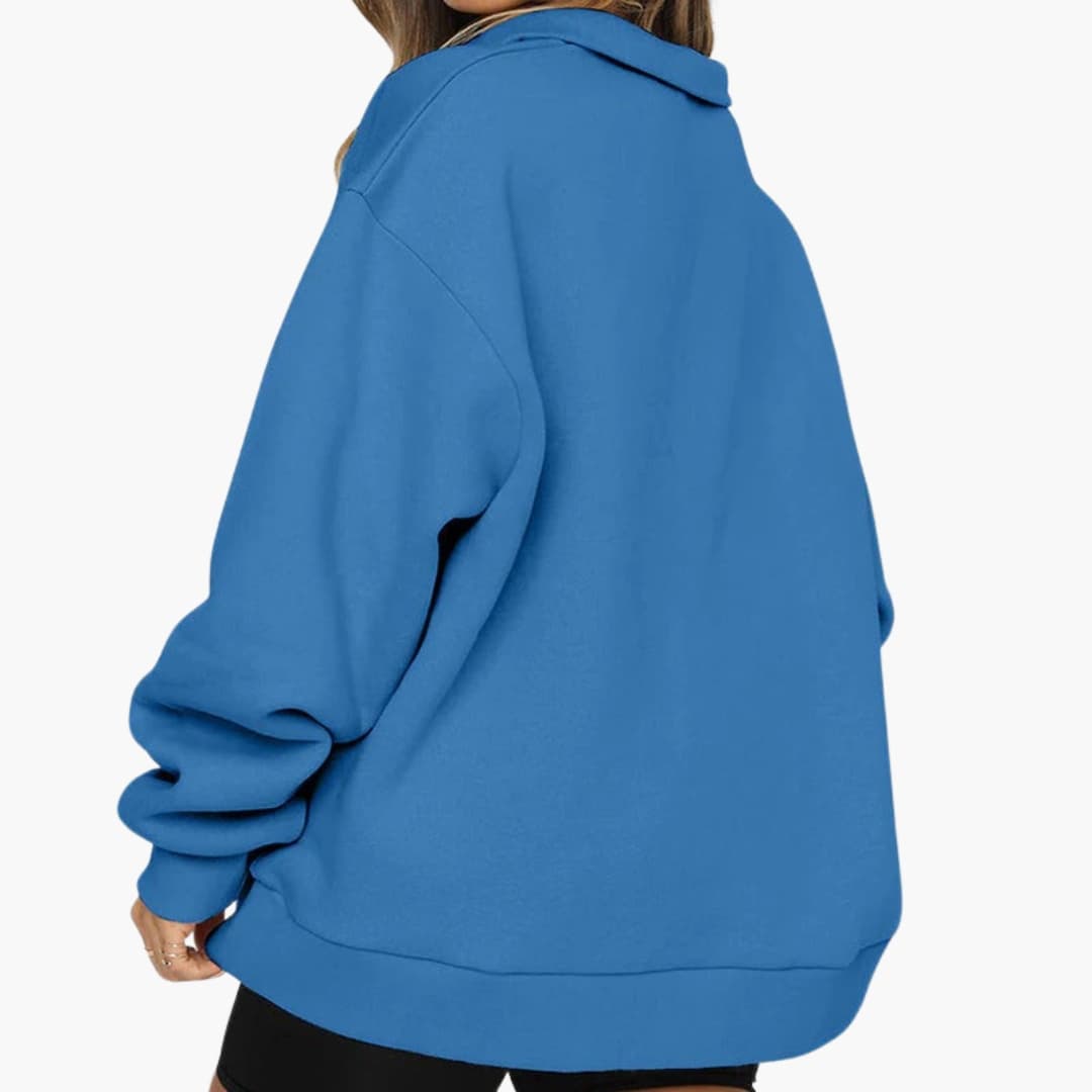 Ladies Soft Half Zip Pullover Sweater