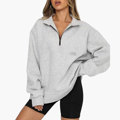 Ladies Soft Half Zip Pullover Sweater