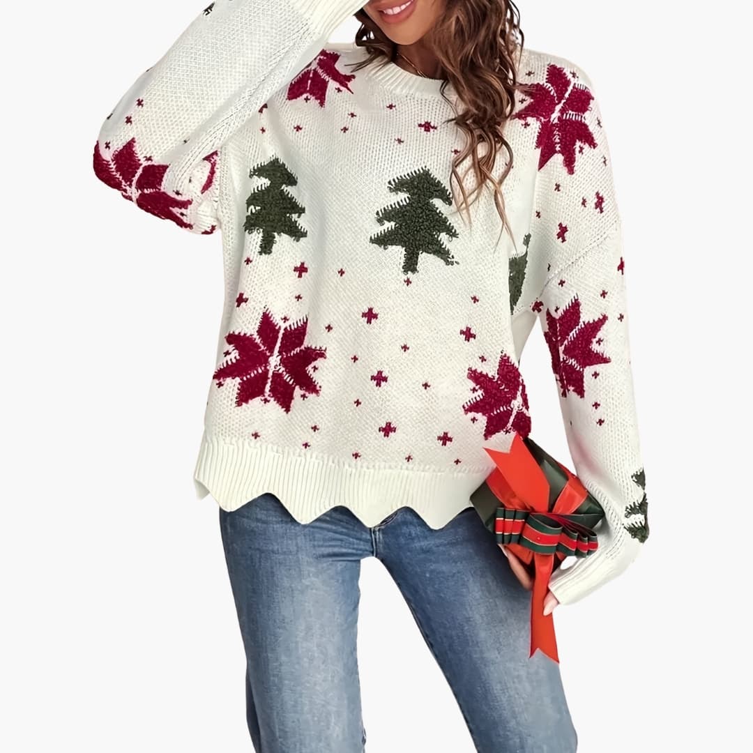 Cozy Women's Crew Neck Winter Sweater