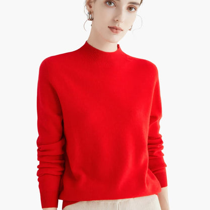 Soft Crew Neck Women's Winter Sweater - Olytrend