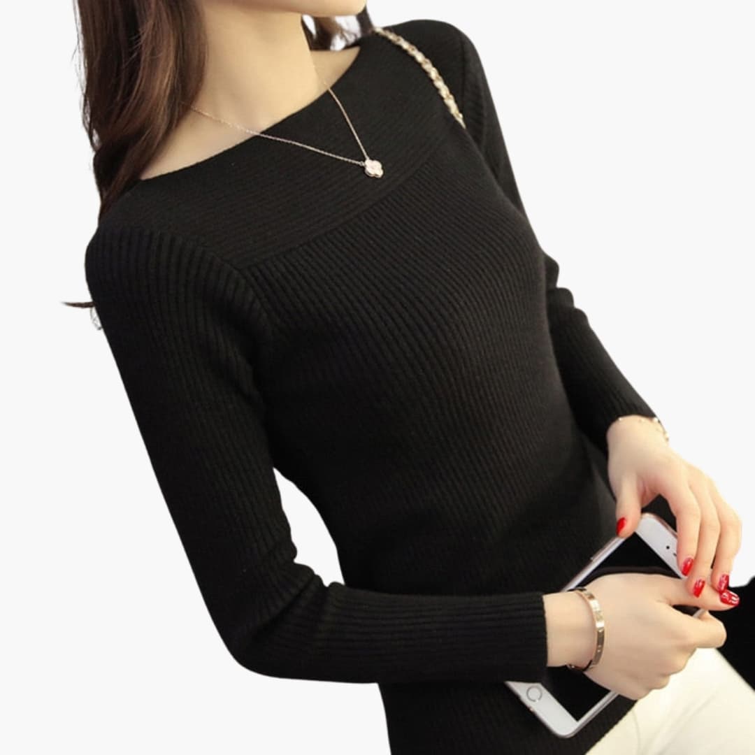 Soft Women's Long Sleeve Winter Sweater - Olytrend