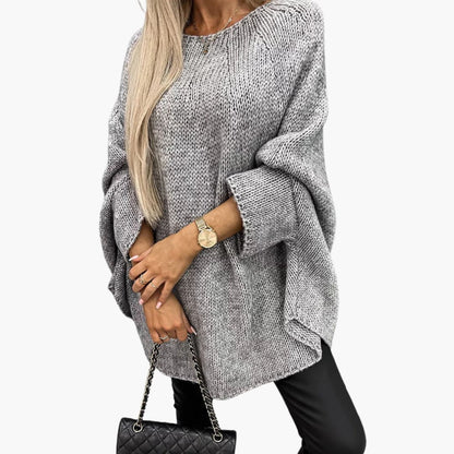 Comfortable Women's Loose Fit Crew Neck Sweater