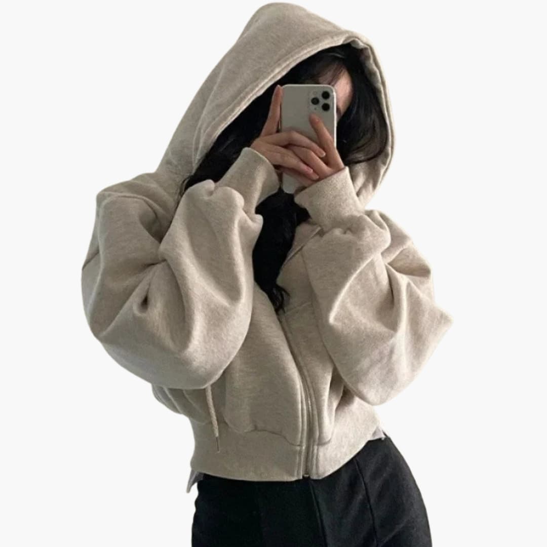 Ladies' Fleece Zip Up Hooded Sweatshirt