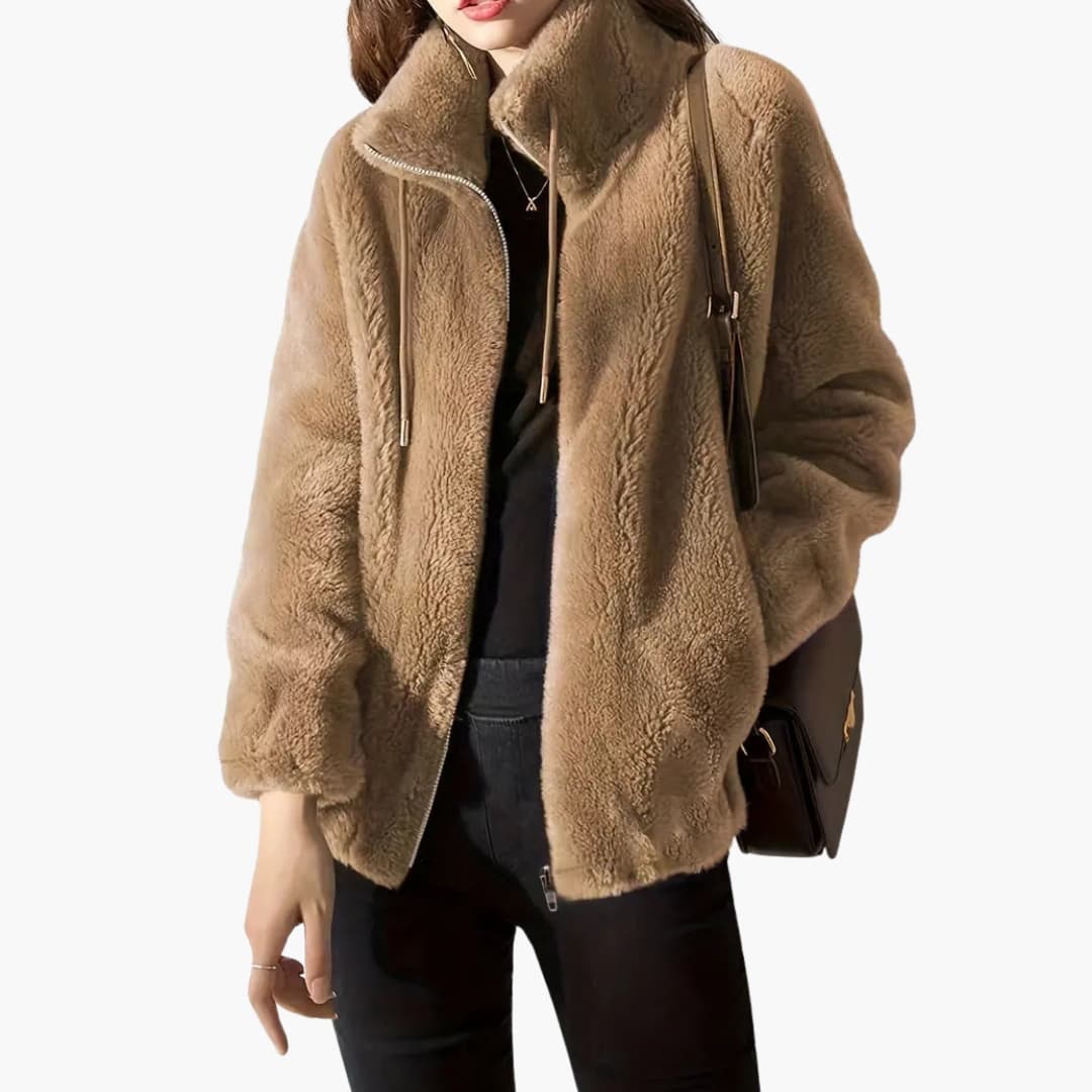 Soft Fleece Women's Zip Up Jacket Coat