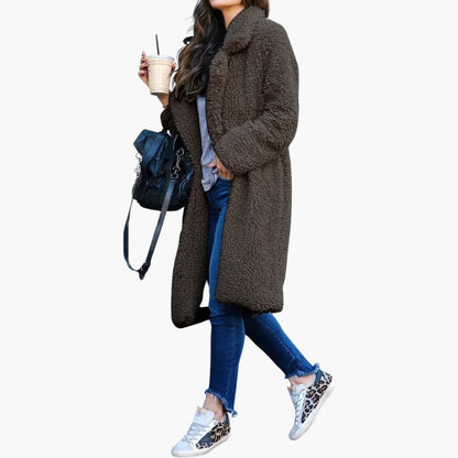 Women's Oversized Faux Fur Parka Coat