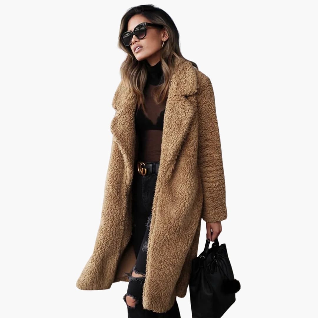 Women's Oversized Faux Fur Parka Coat