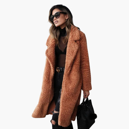 Women's Oversized Faux Fur Parka Coat