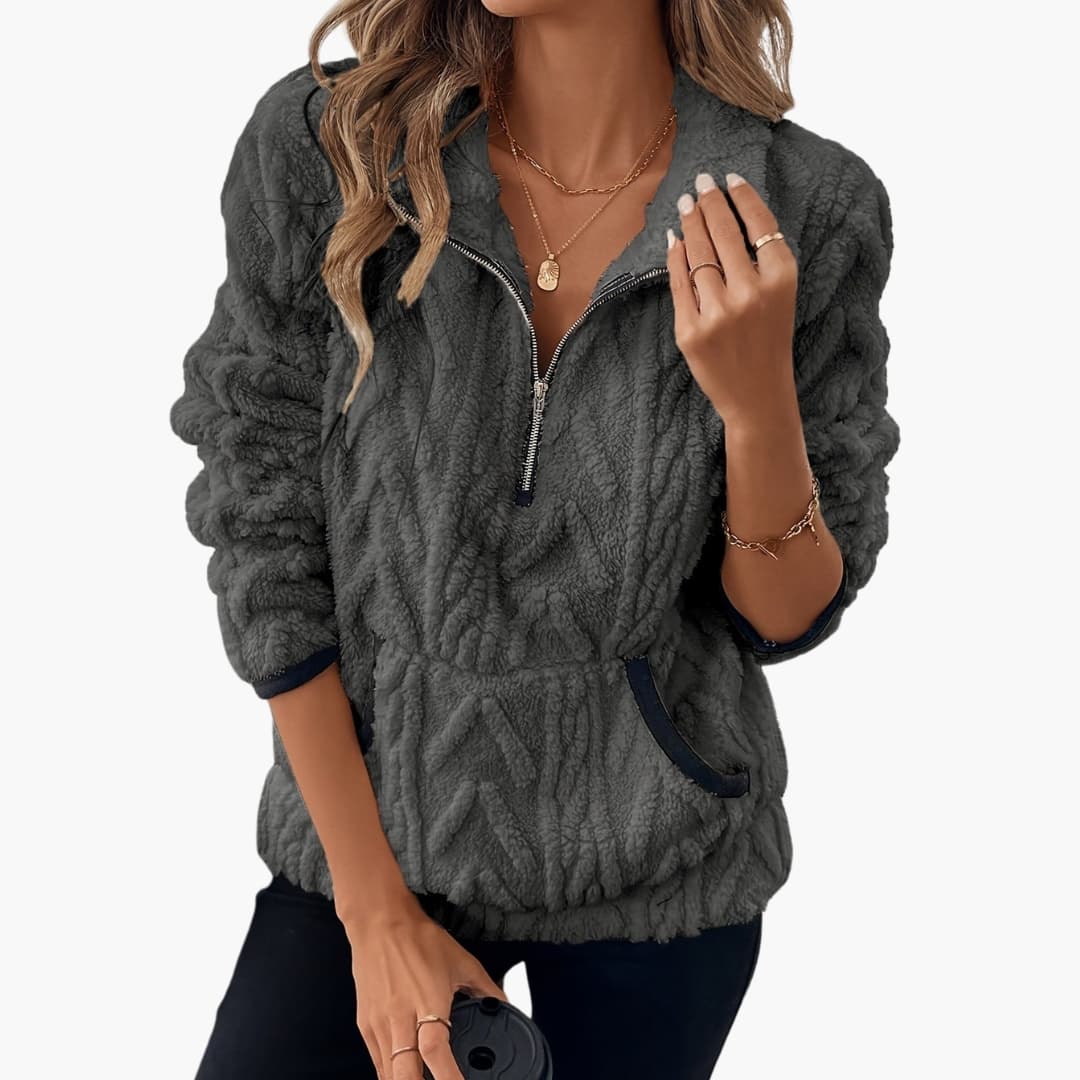 Soft Women's Fleece Hoodie with Pockets