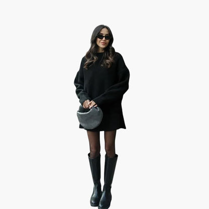 Ladies' 2-Piece Crew Neck Sweater Outfit