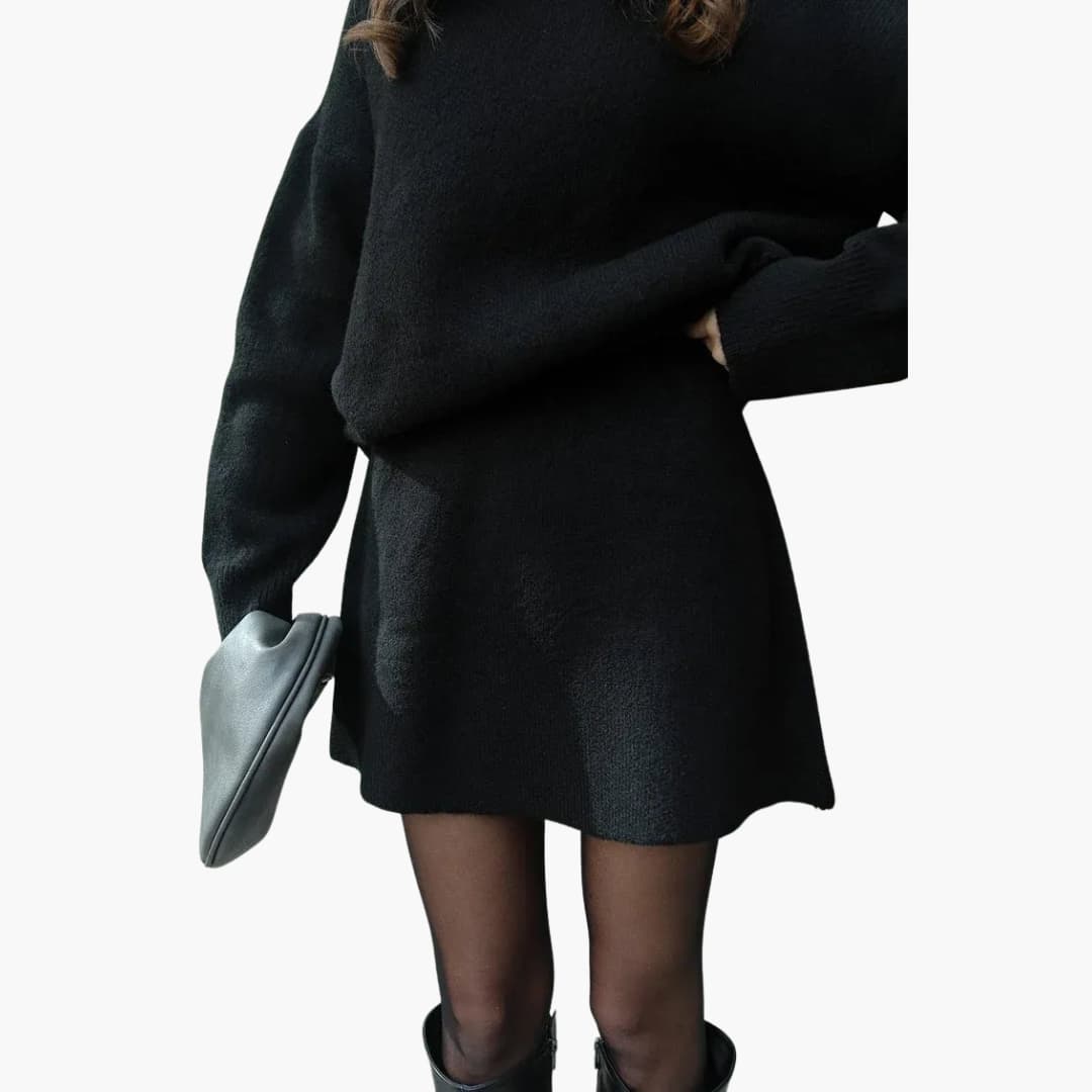 Ladies' 2-Piece Crew Neck Sweater Outfit