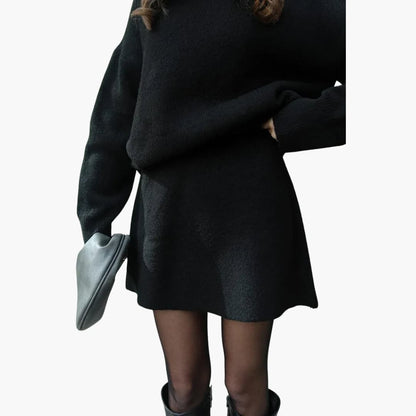 Ladies' 2-Piece Crew Neck Sweater Outfit