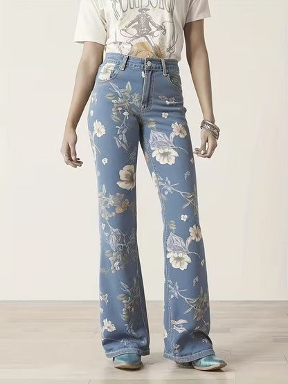 Ladies Floral Print Pants