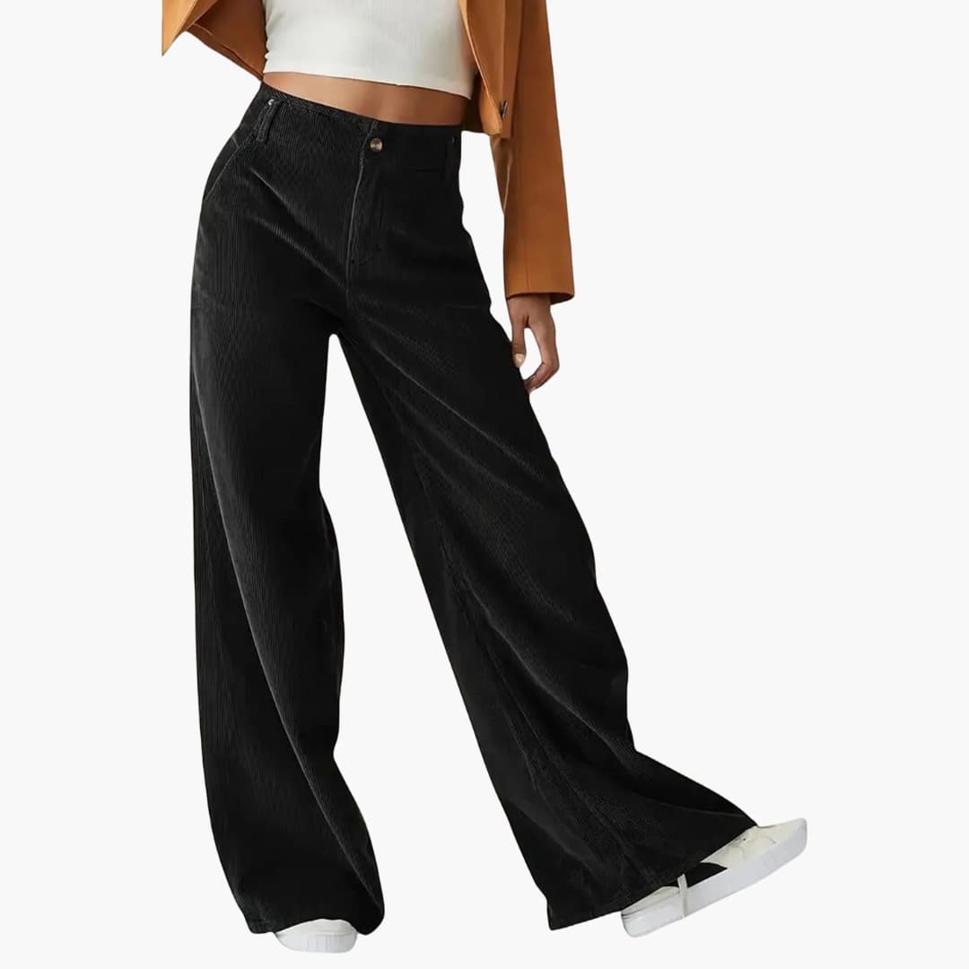 Comfortable Women's Wide Leg Elastic Waist Pants - Olytrend